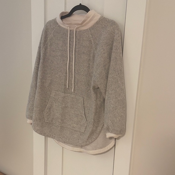 Lou & Grey Tops - Lou&Grey Cozy Gray Pullover Hoodie